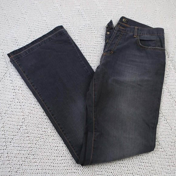 Just Cavalli Men's Distressed Black Jeans 36x35